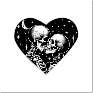 The Lovers Skeleton Lovers Valentine's Day Posters and Art